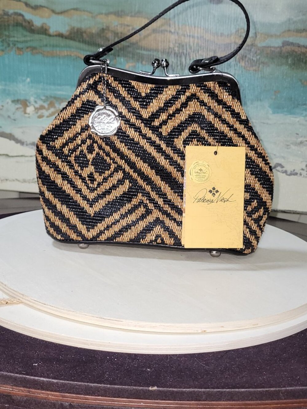 Patricia Nash  Laureana Tribal Weave Kiss Lock Purse [Item #HL08]